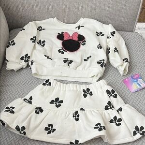 Kids Cream and Black Matching Set